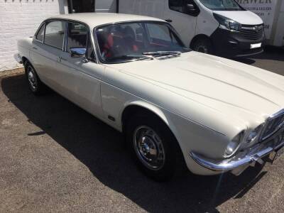 A Jaguar XJ6 4.2 Series 2, Registration EGO 400T, first registered 1978, 4235cc, petrol, white, red velour interior, comprehensive history, V5, historical vehicle status, circa 77,500 miles. - 4