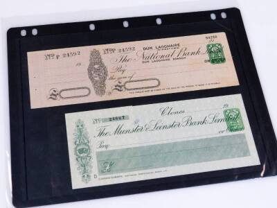 Various 19thC and other blank cheques, Dublin David La Touche & Company marked 1995, other early 20thC Dublin, the Royal Bank of Ireland, the Provincial Bank of Ireland, National Bank, Leinster, British Linen Company cheque etc. (a quantity) - 2