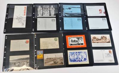 Various early 20thC and later postcards, black and white scenery, etc. coastal towns Felixstowe Parade, Southend comedy card, various others Logan, seafront cars to include West Cliff-on-Sea, various Moroccan cards to include prisoners, later postcards an - 4