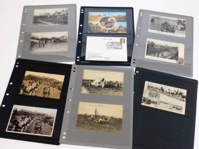 Various early 20thC and later postcards, black and white scenery, etc. coastal towns Felixstowe Parade, Southend comedy card, various others Logan, seafront cars to include West Cliff-on-Sea, various Moroccan cards to include prisoners, later postcards an - 8