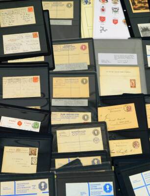 Various Inland Register and other telegram letterheads, 1958 October rate increase, various others, grey, various other mid 20thC Forces Overseas letter, other registered letterhead some with stamps, some unused, stamp exhibition postmarks, various other - 2