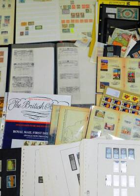 Various world used collectable and other stamps, etc., a quantity of early facsimile telegrams, album of various £5 to pay, GB and other stamps, 20thC and others, world stamps, German, Spanish collectors stamps, various others, repeat unused and other Por - 4