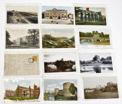 Various postcards, early 20thC mainly black and white scenery, pub fronts, to include Elliott Shop with pub front, Fox & Hounds at Exton, Rose & Crown Enfield, various black and white and printed cards for The Horse & Farrier Gatley, Kings Arms Combe Mar - 4