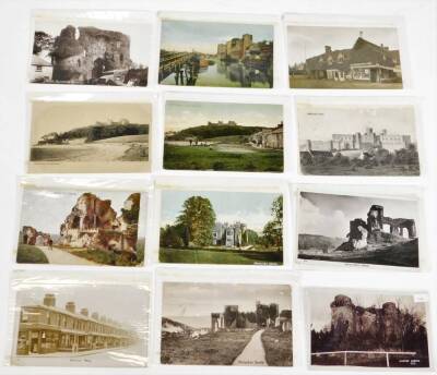 Various postcards, early 20thC mainly black and white scenery, pub fronts, to include Elliott Shop with pub front, Fox & Hounds at Exton, Rose & Crown Enfield, various black and white and printed cards for The Horse & Farrier Gatley, Kings Arms Combe Mar - 5