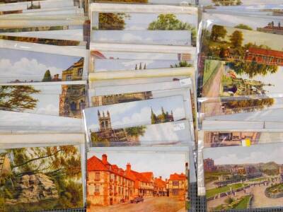 Various postcards, early 20thC and other Quinton type printed watercolour scenes to include Grange-Over-Sands, Pulteney Street Bath, Bournemouth, seascapes, landscapes, Babbacombe Beech, Shepperton Loch, various other printed cards. (a quantity) - 3