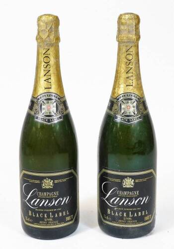 Two bottles of Lanson Black Label champagne brut, 75cl. (2)