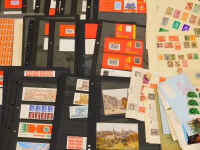 Various stamps and philately, Queen Elizabeth II stamp sets, Royal Mail stamps five at 20p, £1 to include Wicken Fen, Click Mill, various first class stamp booklets, repeat 25p stamps, unused, various other £2 Royal Mail stamps, a large quantity of others - 4