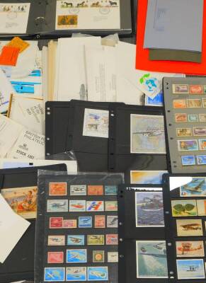 Various stamps, collectors stamps, first day covers and related items, etc., various weigh-in and unused collectors stamp, Tutankhamun 1972 cover, various presentation stamps, Celebrating The Millennium, 100th Anniversary of Powered Flights 26p stamp set - 3