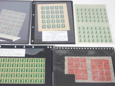 Various stamps, philately and related items, a quantity of various label examples, London Postal Service stamped and dated 1920, damaged mill labels, high value labels, various letters, cover information, Special Delivery labels, Undeliverable Mail labels - 8