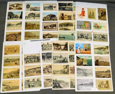 Various early 20thC and later postcards, continental seaside cards, coastal towns, etc. to include Deauville La Havre, other French coastal towns, figures before beach hunts, Bognor with bathing machines, various other bathing machine, Malo-les-bains with