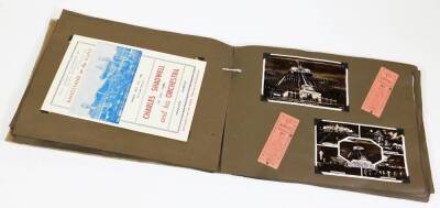 A Skegness Is So Bracing official guide, another for Mablethorpe and Sutton Sea Sand and Sun and photograph album containing various vintage programmes, Palace Theatre and other theatre stubs, etc. to include Southend-on-Sea Palace Theatre, Souvenir postc - 3
