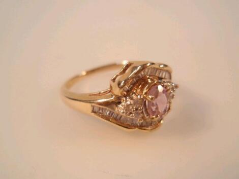 A stone set dress ring