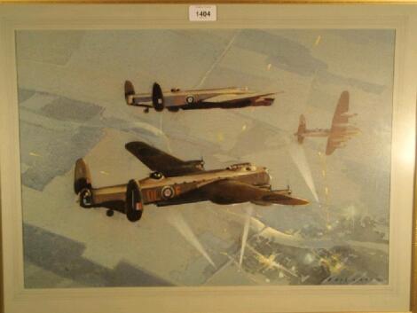 Eric M Day (20thC). Lancaster Bombing Raid