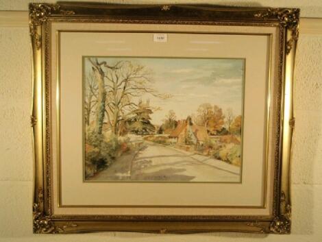 Gladys Rees Teesdale (20thC). Village Lane