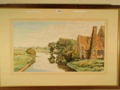 Malcolm Doughty (20thC). River Nene near Wansford