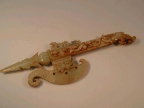 A Chinese Jade Rui Ceremonial Axe