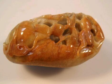A Chinese Carved Jade Desk Ornament