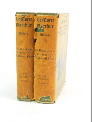 Malory (Sir Thomas). Le Morte D'arthur, published by Philip Lee Warner for the Medici Society Ltd, with illustrations by Sir William Russell Flint. (2 volumes)