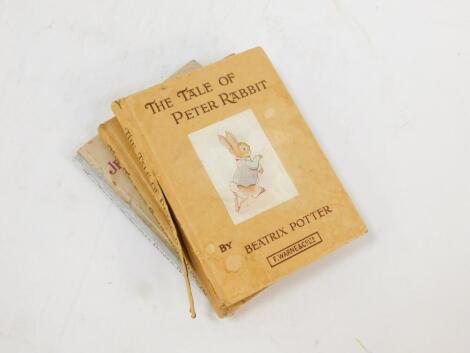 Potter (Beatrix). The Tale of Jemima Puddle-Duck., The Tale of Peter Rabbit., and The Tale of Squirrel Nutkins, published by Frederick Warne & Co Ltd. (3)