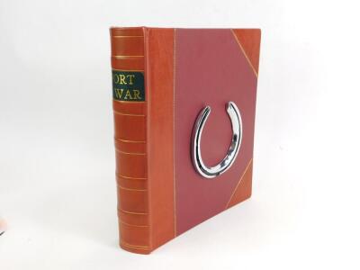 Dawson (Captain Lionel). Sport in War, illustrated by Lionel Edwards (RI), published by Collins, Pall Mall, London 1936, bound in half leather and green cloth, within an outer bound case.