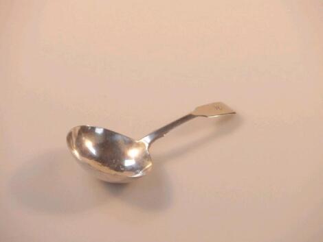 A Victorian silver caddy spoon by Charles Lias