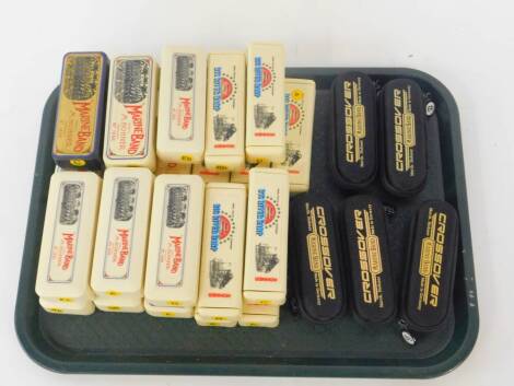 Hohner Marine Band harmonicas, together with Crossover Marine Band harmonicas, and Big River harmonicas, various keys, all boxed. (26)