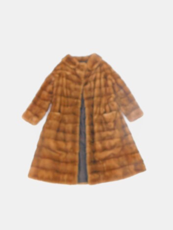 A lady's mink full length fur coat.