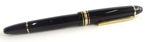 A Montblanc Meisterstuck No. 149 fountain pen, the nib stamped 14k 585.