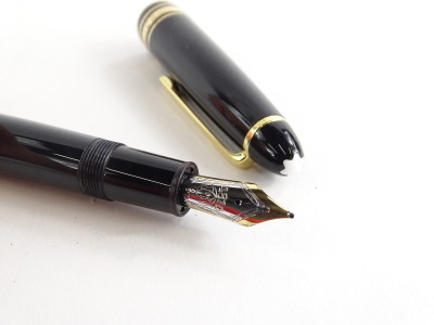 A Montblanc Meisterstuck No. 149 fountain pen, the nib stamped 14k 585. - 2