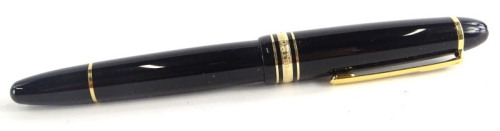 A Montblanc Meisterstuck No. 149 fountain pen, the nib stamped 14k 585.