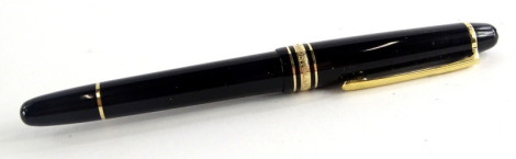 A Montblanc Meisterstuck No. 146 fountain pen, the nib stamped 14k 585.