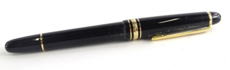 A Montblanc Meisterstuck No. 146 fountain pen, the nib stamped 14k 585.
