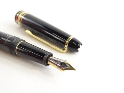 A Montblanc Meisterstuck No. 146 fountain pen, the nib stamped 14k 585. - 2