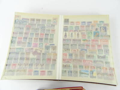 Various stamps and philately. A Wanderer stamp album containing various GB and world used, Silver Jubilee brown back, other early 20thC, Germany, French Officers abroad, Denmark, Czechoslovakia, a Cavalier album containing various collector's stamps for - 2