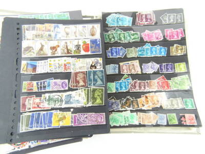 Various stamps and philately. A collector's 1980's album containing various Victorian penny red stamps, Straits Settlements, other early 20thC GB stamps, Edwardian GB stamps, French Community and others, early 20thC and later (1 album). - 2