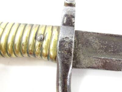 An 1866 French Chassepot bayonet, 70cm L. - 3