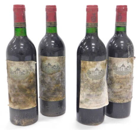 Four bottles of Chateau De Pez St Estephe, (AF).