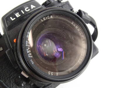 A Leica R6.2 camera, with Leica summicron-a1:24/50 lens. - 2