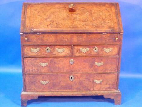 A William and Mary walnut bureau