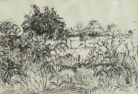 •Noel Rowston Brannan (1921-2001). Landscape, felt pen, signed and dated 1982, 42cm x 61cm. Artist label verso.