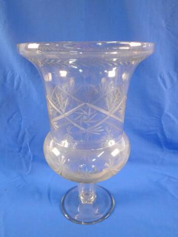 A cut glass urn in 18thC style