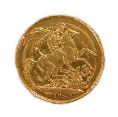 A George IV gold double sovereign, or two pound, 1823.