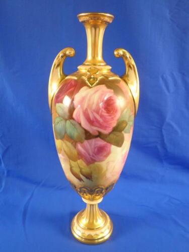 A Royal Worcester two handled vase