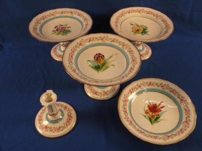 A set of four 19thC Copeland comports