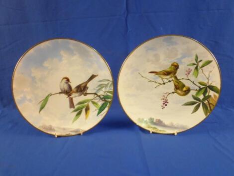 A pair of Minton's plates