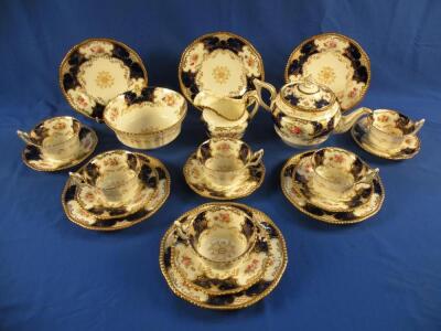 A Coalport "Bat Wing" tea service