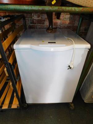 A Zanussi small chest freezer, model ZFC14500WA/BN150.