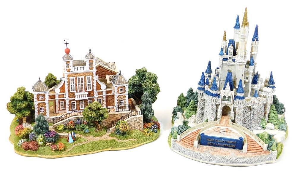 Various Lilliput Lane groups, limited edition Cinderella Castle no