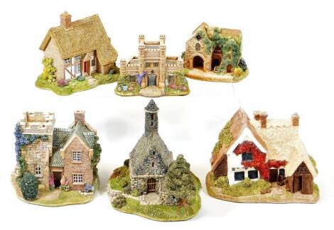 Various Lilliput Lane groups, St Kevin's Church 1981-1CL 460, Arbury Lodge L2106, Leagrave Cottage, etc. (5, boxed with some paperwork)