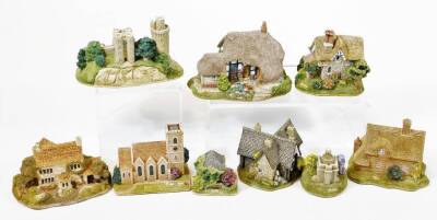 Various Lilliput Lane groups, to include Foxglove Fields 151, Church At St Martin, Candy Cottage, Caesar's Tower and The Barbican, etc. (7, boxed with some paperwork) - 2